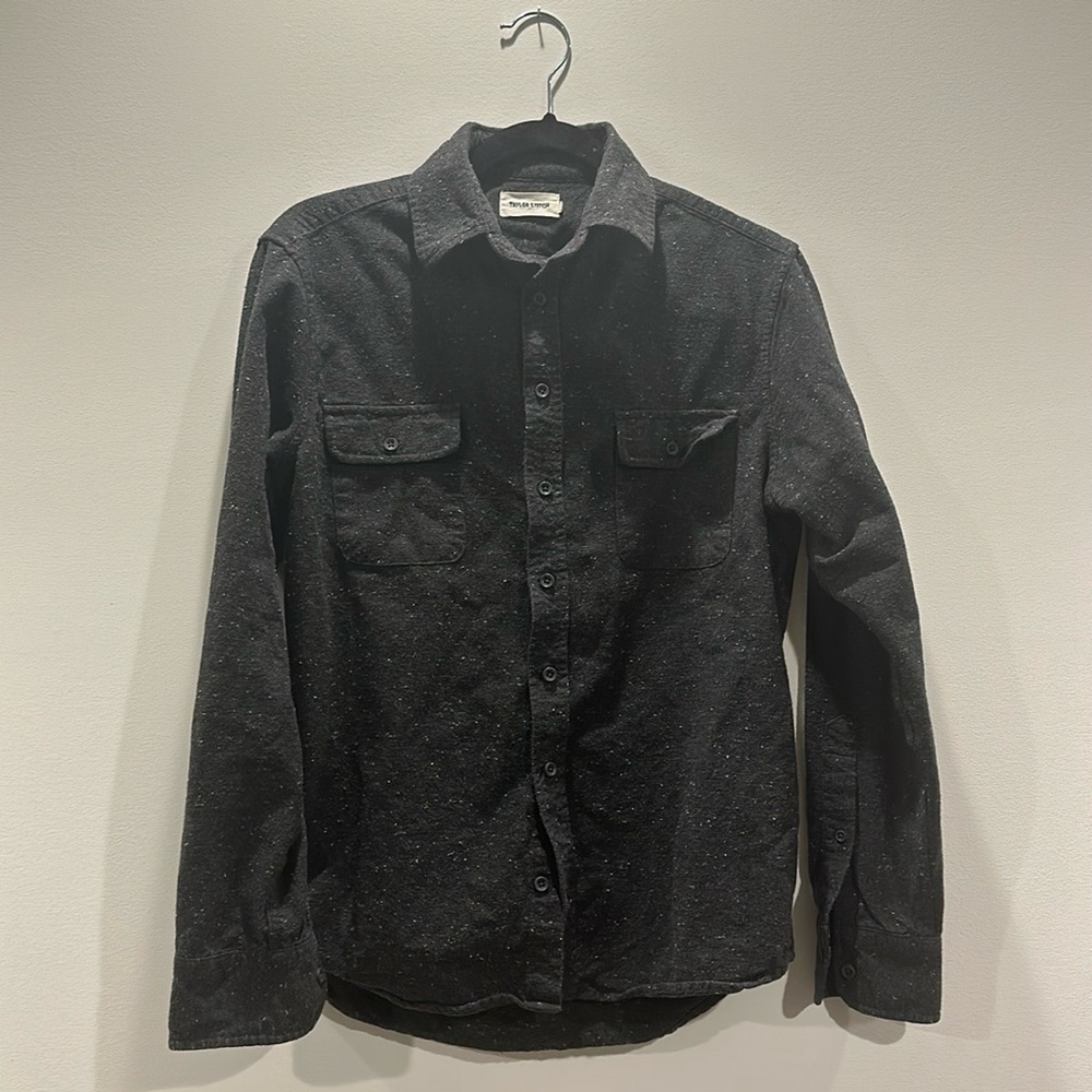 Taylor Stitch gorgeous gray chamois flannel Small S
